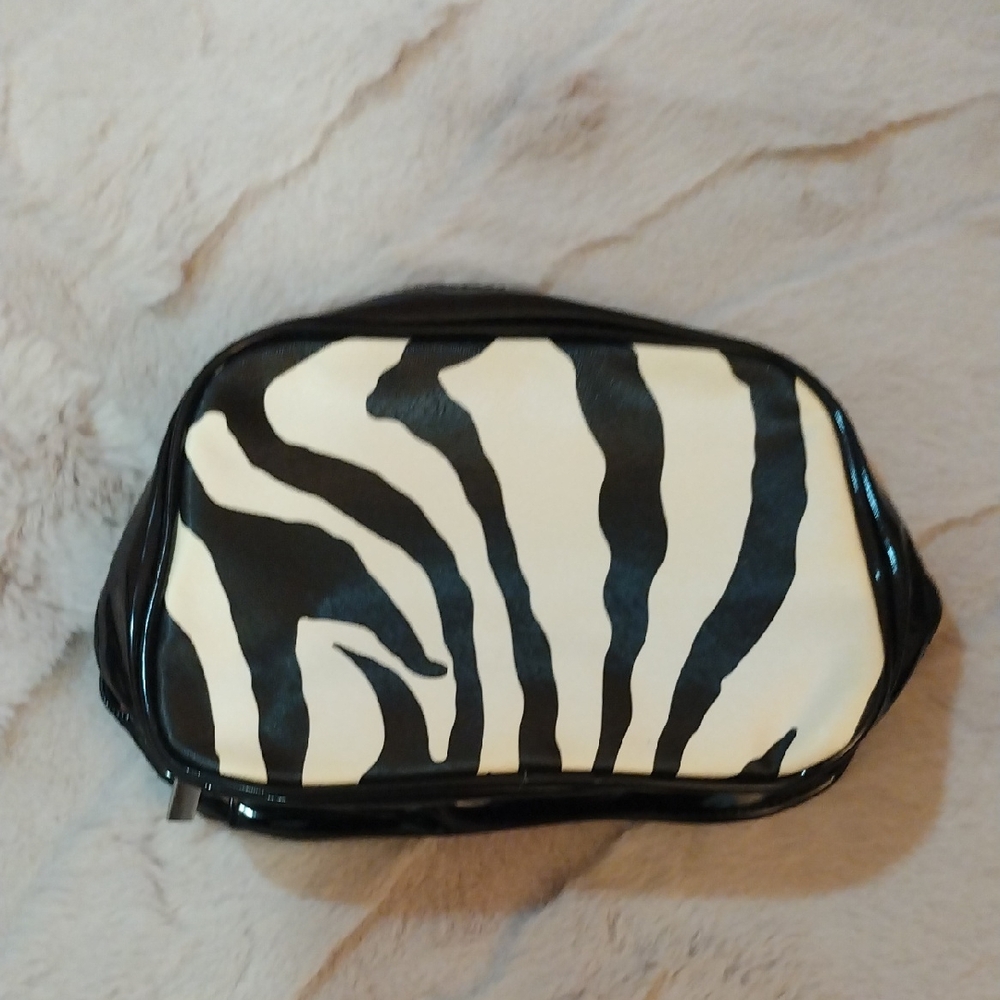 Zebra Print Cosmetic Bag